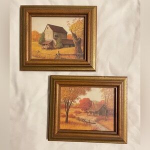 Vintage Autumn Landscape Paintings